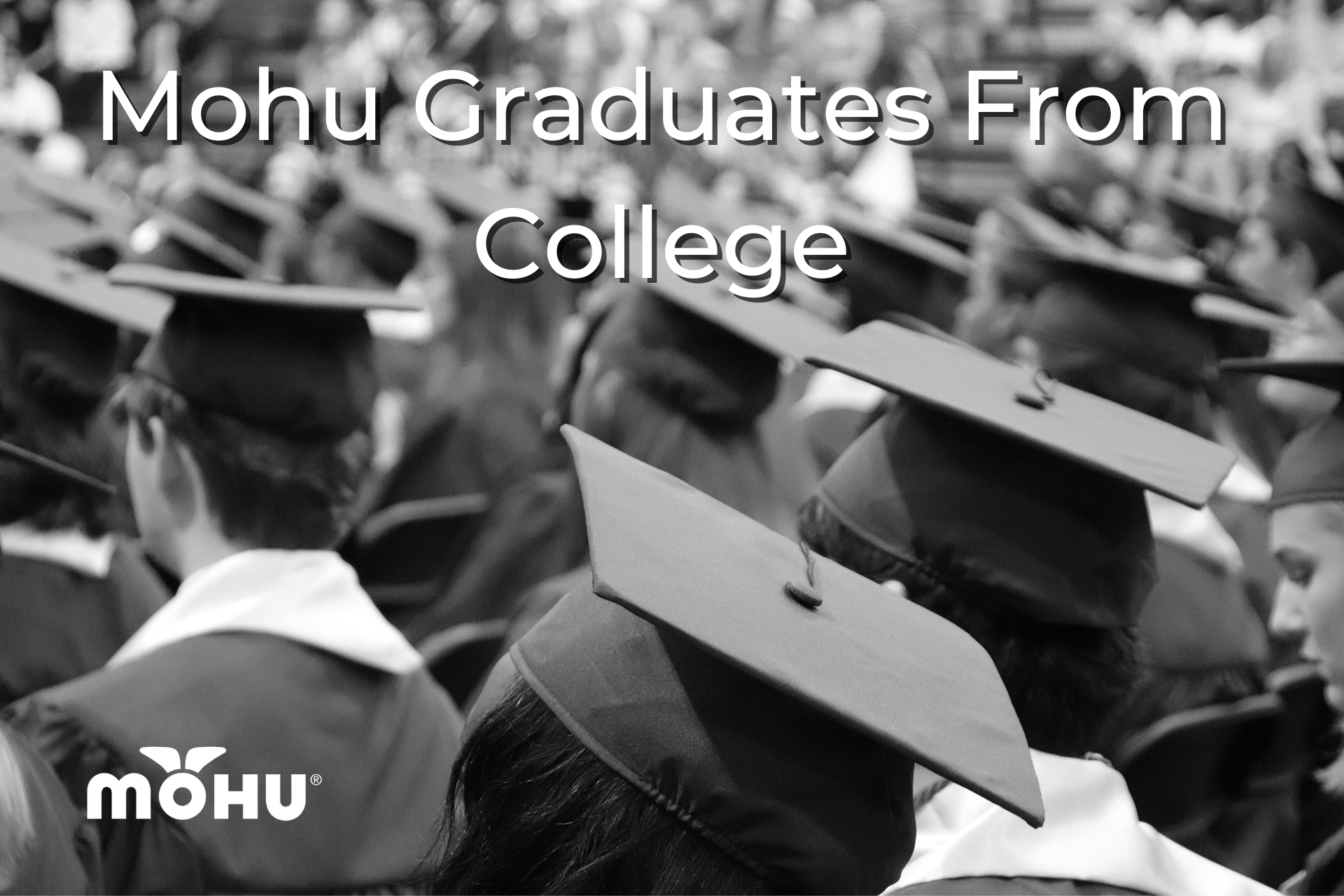 College grad hats Mohu Graduates From College, Mohu