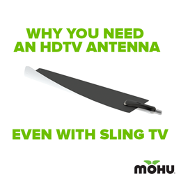 Why you need an HDTV antenna even with Sling TV, Mohu logo