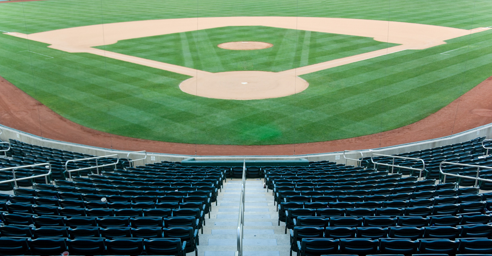 Empty baseball stadium