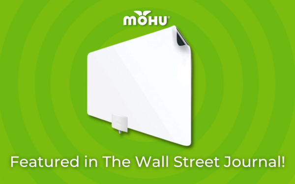 The Wall Street Journal Feature: Stressed by Smart Tech? What's Old is New Again! Mohu Leaf Plus Amplified indoor TV antenna