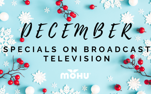December specials on broadcast television graphic
