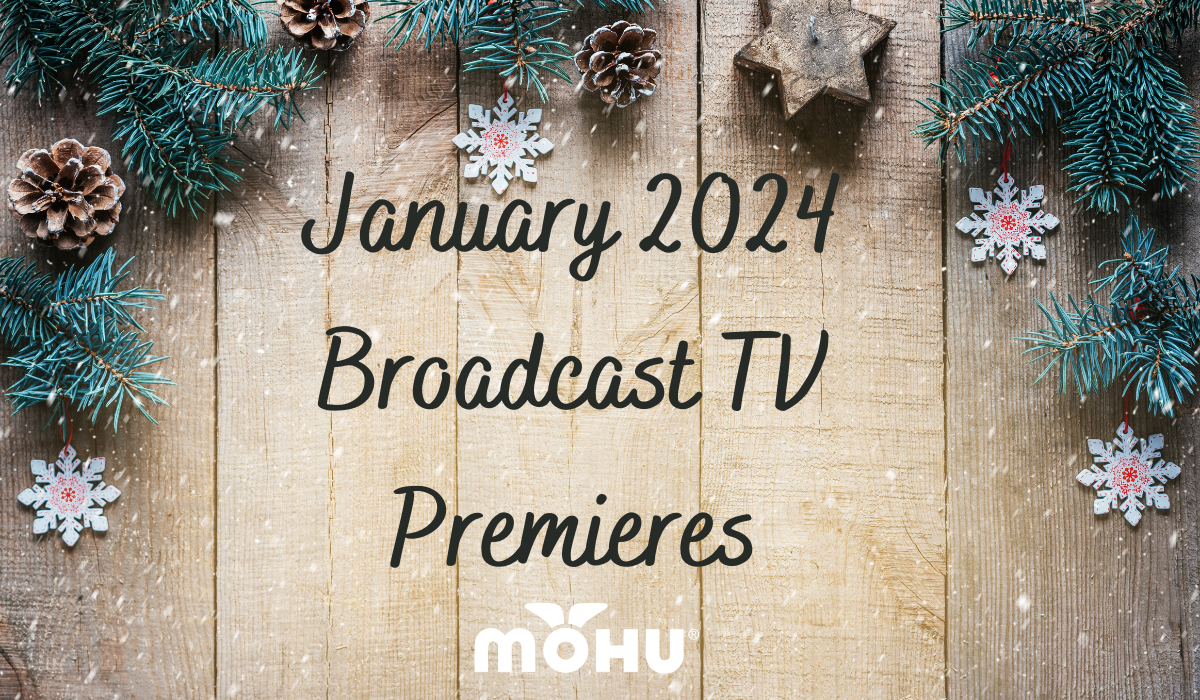 January 2024 Broadcast TV Premieres background image holiday theme