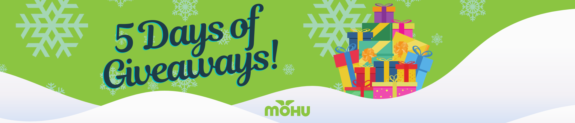 5 days of giveaways form header graphic